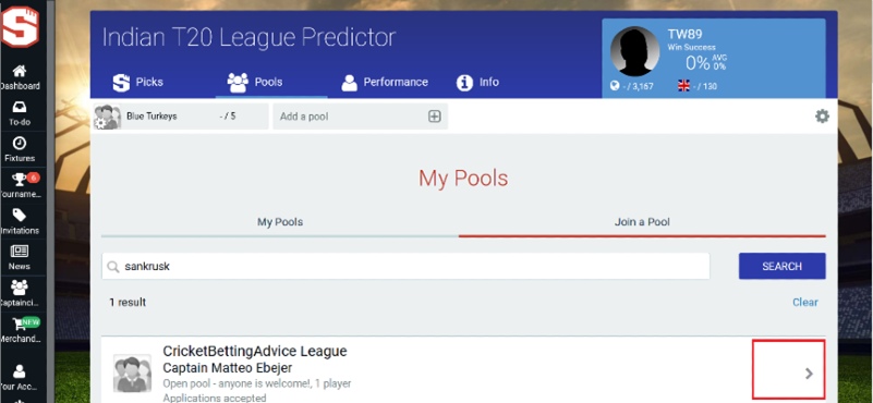 Superbru Registration Screenshot right arrow