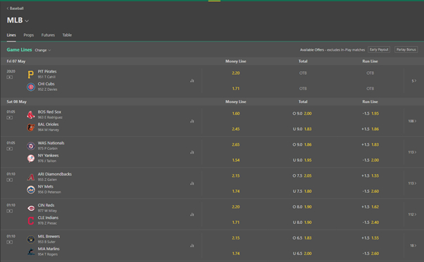bet365 screenshot