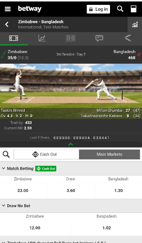 Aplikasi Betway zimbabwe vs bangladesh