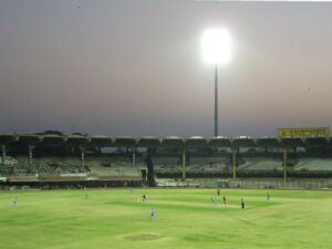 M.A. Chidambaram at night