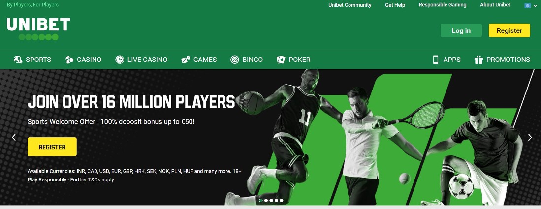 Unibet-register