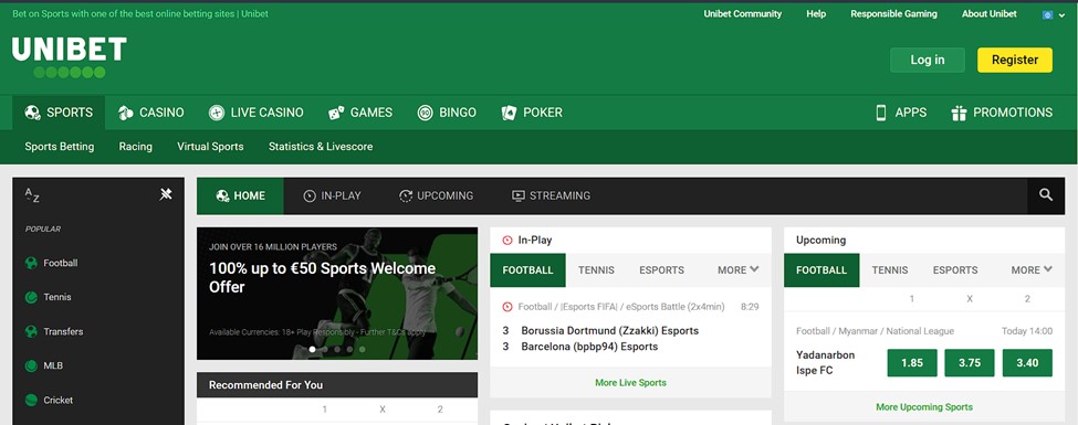 Unibet sports