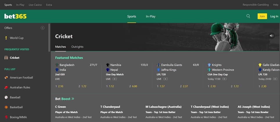 bet365-featured-matches