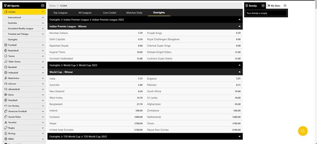 10cric cricket market