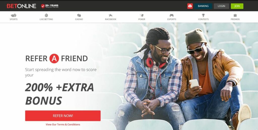 Betonline refer a friend