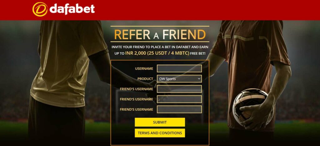 Dafabet Refer a friend