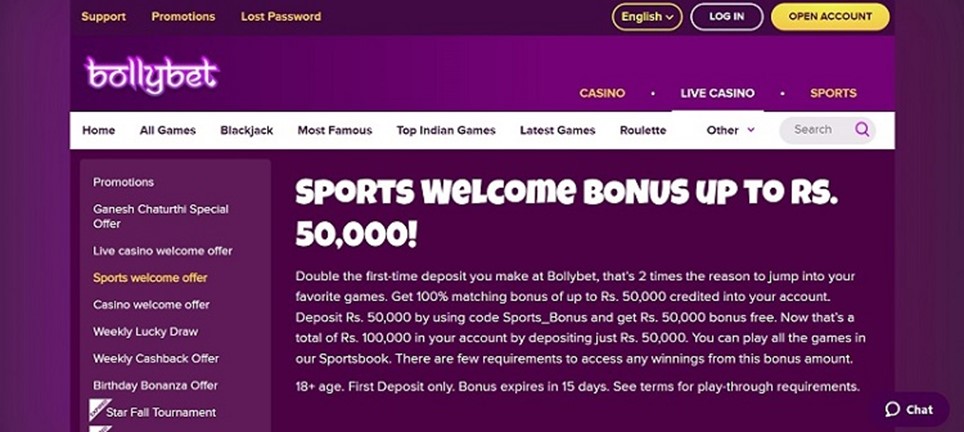bollybet welcome offer