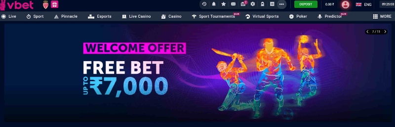 VBet welcome offer