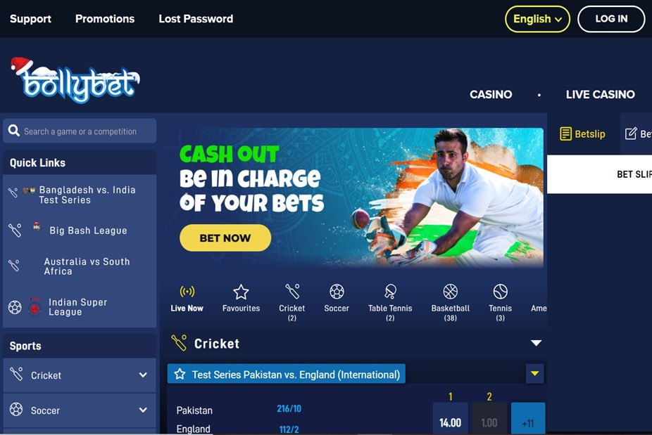 Bollybet homepage