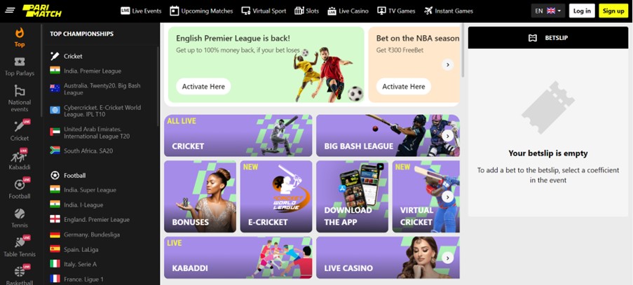 Parimatch Website