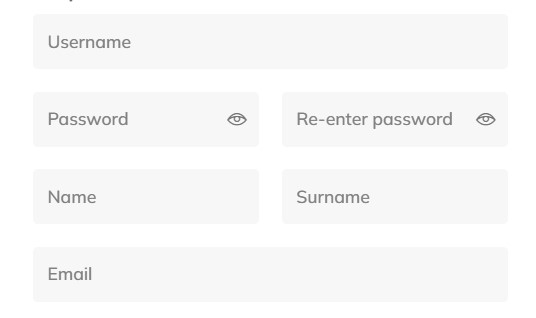 Screenshot of the fields to be filled in during registration at Cricbaba