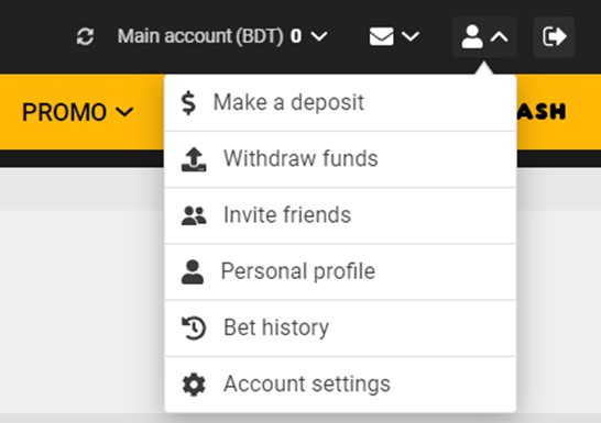 Melbet Account options