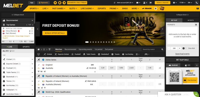First Deposit Bonus on Melbet
