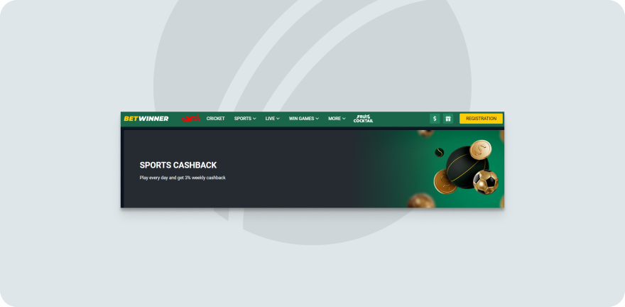 Betwinner Sports Cashback