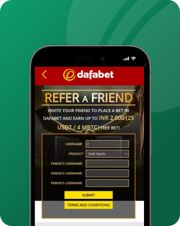 Refer a friend offer on Dafabet