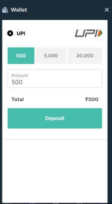 Depositing on Stake app via UPI