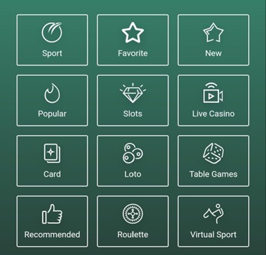 A list of different markets available on Rajbet