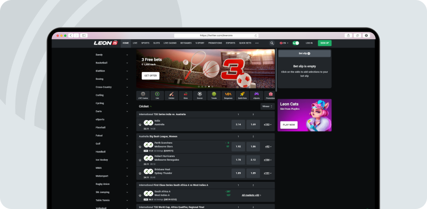 Leonbet Homepage