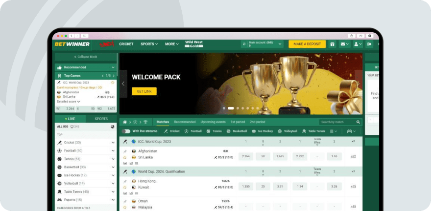 Betwinner Homepage