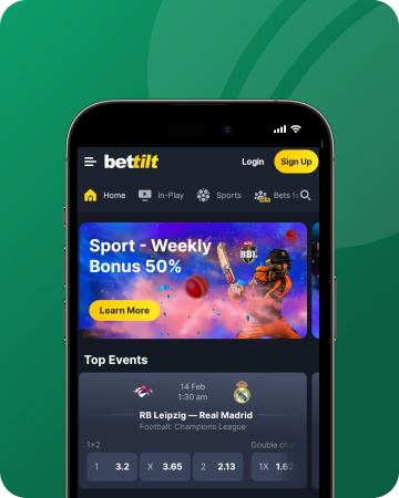 A screenshot of Bettilt mobile app