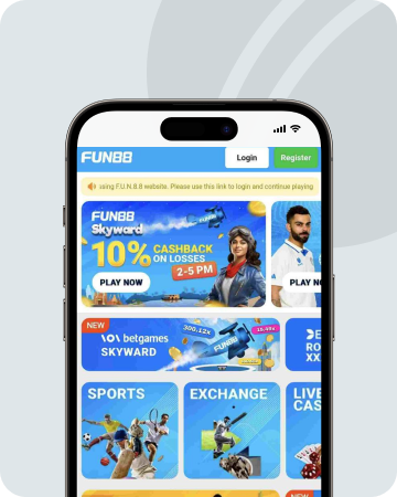 Fun88 App homepage