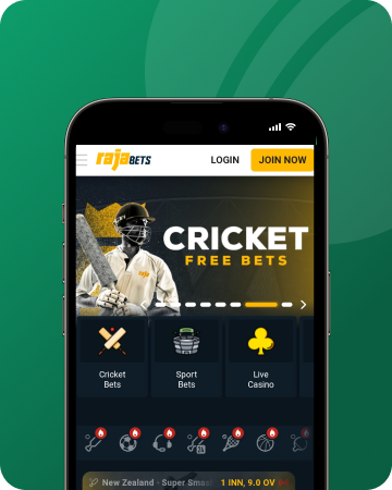 A screenshot of Rajabets mobile app